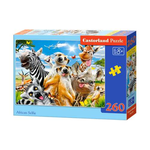 Castorland Puzzle African Selfie 260 - 260ks puzzle zvierat, viacfarebné