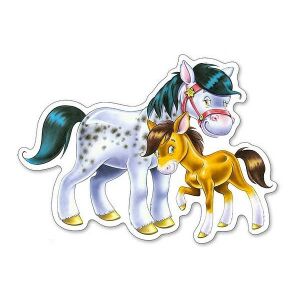Castorland Puzzle: Horse and Foal Jigsaw Piece - Puzzle