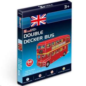 CubicFun 3D-Mini-Puzzle - Londoner Doppeldecker-Bus 66-teilig