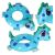 KX4926 - Inflatable Dinosaur Swim Ring, 50cm, Blue 65621126