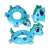 Blue dinosaur inflatable swim ring for kids, 50cm