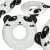 KX4919_2 - panda floating rubber, 80cm, White/Black 80773083