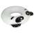 Panda inflatable ring for kids, 80cm, white/black