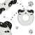KX4919_2 - panda floating rubber, 80cm, White/Black 80773083