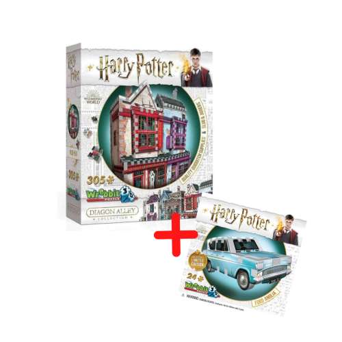 Puzzle 3D Harry Potter-Quality Quidditch Supplies and Slug & Jiggers din 305 piese+cadou Wrebbit  31779565