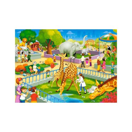 Castorland Safari Animals 60 darabos puzzle kép