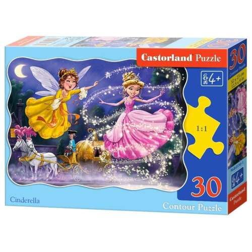 Castorland Cinderella - 30 de piese Puzzle Cenușăreasa pentru copii, Multicolor