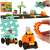 Mini Waffle City 148 Air Show building set with airplane, truck, and figures