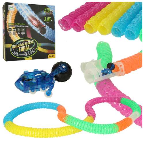 Flexibles Rohrwagengleis lang schnelles Auto 210 Elemente