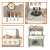Ikonka grey wooden play kitchen details collage