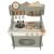 Játék Fa Konyha - Szürke - Complete Wooden Play Kitchen Set