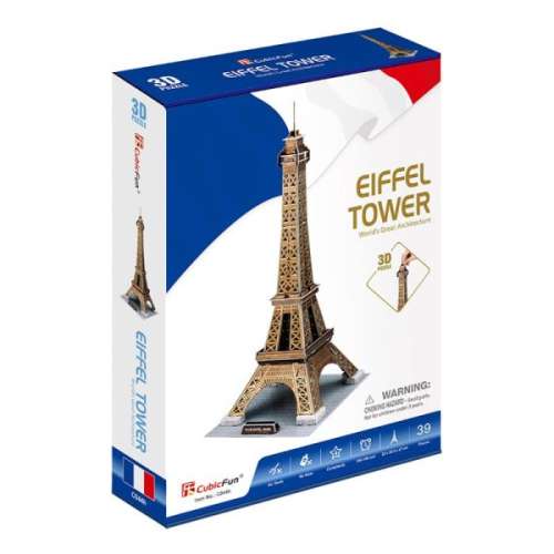 Mini Puzzle 3D din 39 de piese Turnul Eiffel CubicFun 31778190