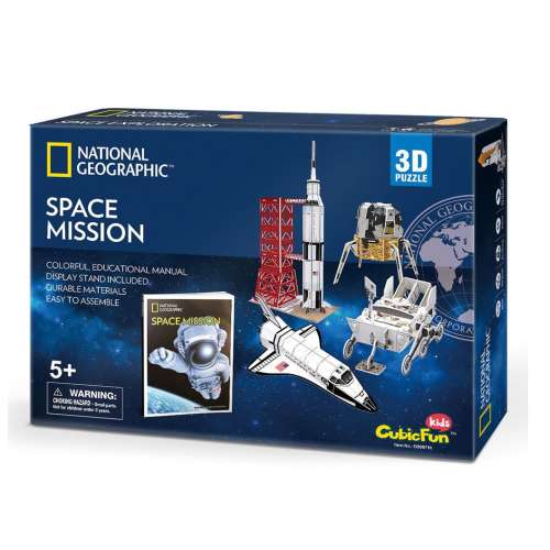 CubicFun National Geographic 3D puzzle - Vesmírna misia 65ks 31778218