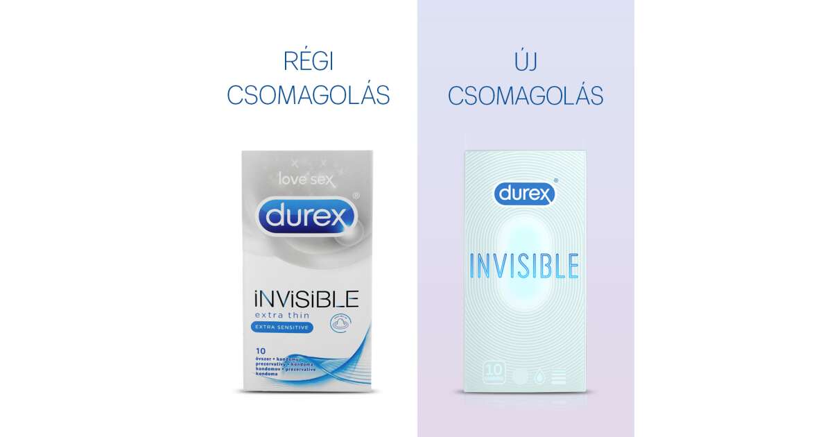 Durex Condoms invisible xl, 10 Count – Peppery Spot