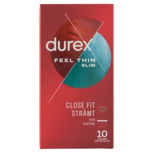 Durex Feel Thin Slim - prezervative subțiri, senzație realistă (10buc) 126853449 - Durex