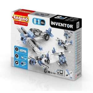Joc de construcție - Avioane Engino Inventor 8in1 #gri-albastru