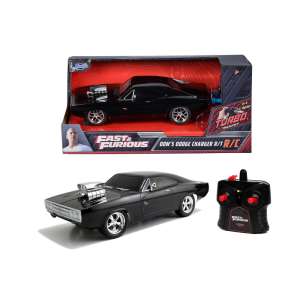 Jada Toys Szybcy i wściekli Dom's Dodge Charger R/C samochód zdalnie sterowany w skali 1:24 - Pojazd zdalnie sterowany