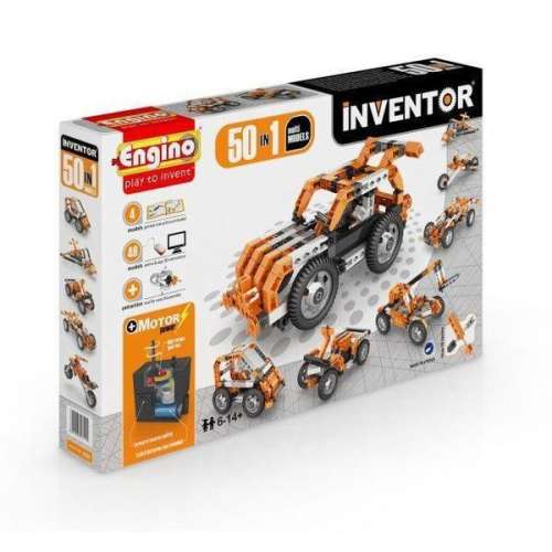Joc de construcție - Modele motorizate Engino Inventor 50in1 #portocaliu-gri 31778486