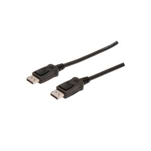 Cablu DisplayPort Assmann, negru, 3m, 4K / 2K 60Hz, DisplayPort 1.2 - Porturi Display