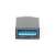 Adapter Assmann USB A do USB C, czarny, zbliżenie na złącze USB A