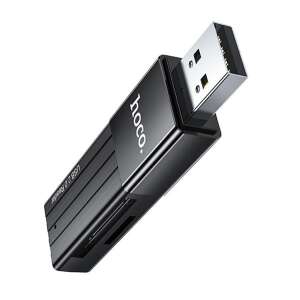 HOCO HB20 USB 2.0 SD and TF card reader, black - USB Card Reader