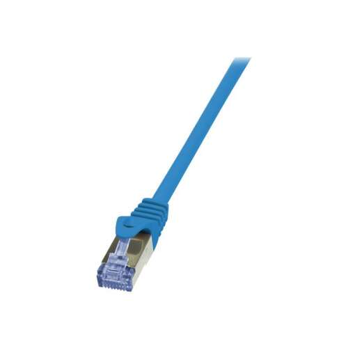 Cablu patch LogiLink 10G S/FTP PIMF PrimeLine CAT6A 0,25m albastru (CQ3016S)