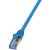 LogiLink 10G S/FTP PIMF PrimeLine patch cable CAT6A 0.25m blue (CQ3016S) 68650579