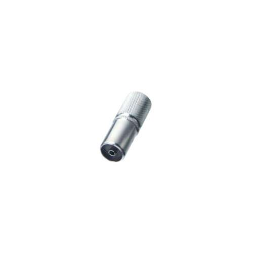 Somogyi FST 2X coaxial socket, metal, screw-on, for RG 6 cable