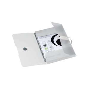 Zložka Herlitz Pastell A4 priehľadná s gumičkou, otvorená, ukazuje vnútro - Triedenie dokumentov