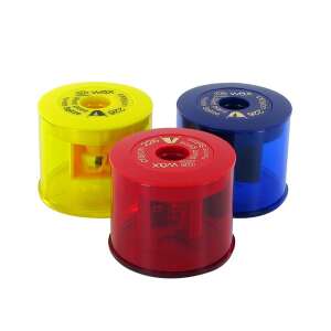 ICO Kum 1050571 1 lyukú műanyag zsírkréta hegyező, sárga, kék és piros - ICO