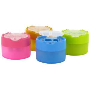 Ostrúhačka na ceruzky ICO KUM Clickclack s 2 otvormi v ružovej, žltej, modrej a zelenej - Kancelárske doplnky