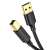 UGREEN US135 USB 2.0 A to B printer cable, gold-plated connectors, black