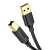 UGREEN US135 USB 2.0 A to B printer cable, gold-plated connectors, black