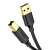 UGREEN US135 USB 2.0 A to B printer cable, gold-plated connectors, black