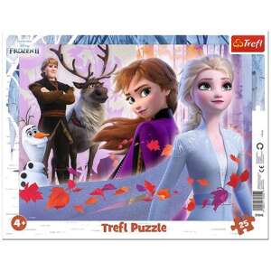 Trefl Frozen II 25 Piece Puzzle, featuring Elsa, Anna, Kristoff, Sven, and Olaf - Trefl Puzzle