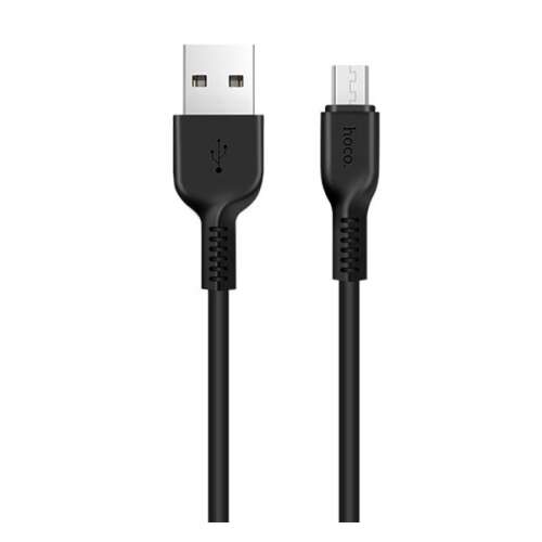 HOCO X20 USB-ről microUSB-re töltőkábel, fekete, 1 méter