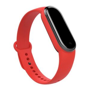 Xiaomi Mi Band 6/7 Piros Szilikon Szíj - Okosóra szíj