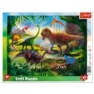 Trefl Dínók 25-elementowe puzzle dla dzieci z dinozaurami - Trefl Puzzle