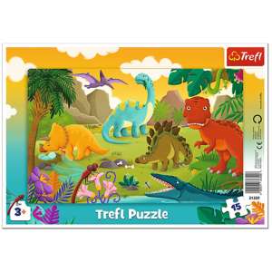 Trefl Puzzle - Dínók 15db 31779786 Puzzle - Sport - Állatok