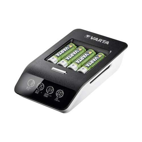 Ładowarka akumulatorów VARTA LCD Ultra Fast Plus NiMH z 4 bateriami AAA i 4 bateriami AA