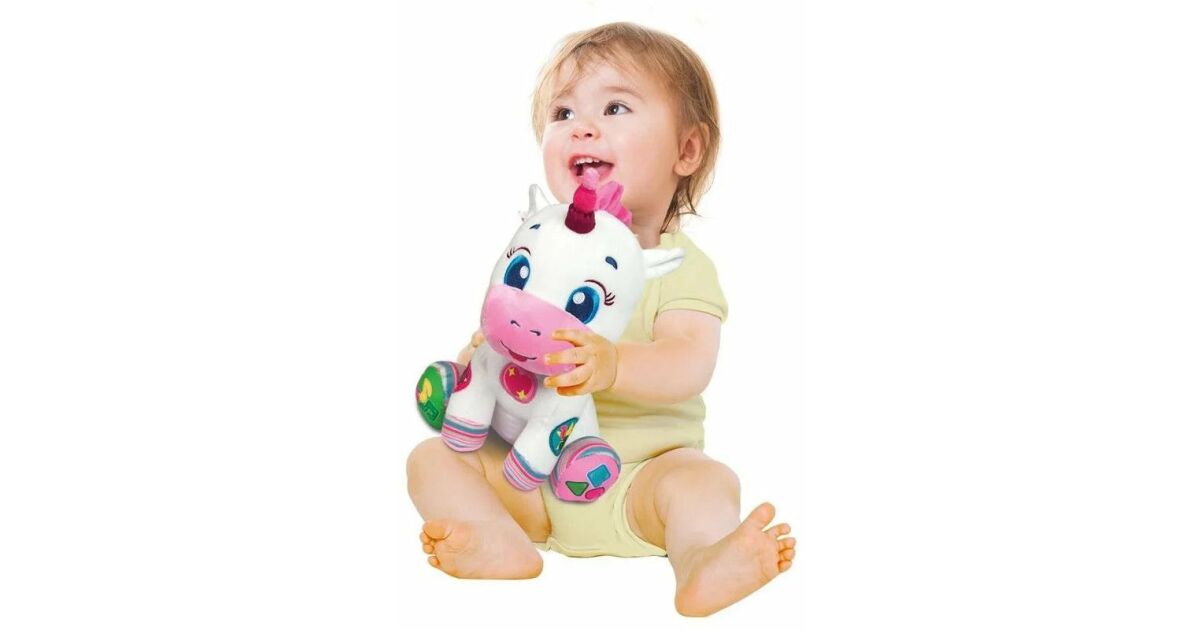 Clementoni Baby Unicorn interaktives Pluschtier Pepita