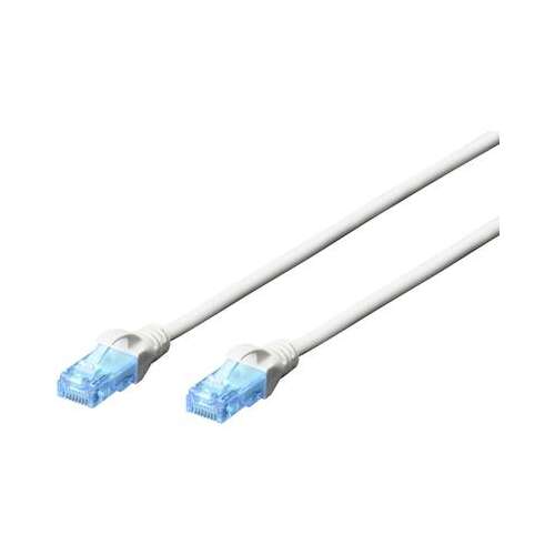 Patchcord DIGITUS UTP kat. 5e 5m PVC biały 65660396
