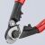 KNIPEX Drótkötélvágó - Olló - 190 mm 146510109