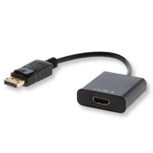 Адаптер Savio CL-55/B DisplayPort към HDMI, кабел 20cm - Преобразувател на DisplayPort
