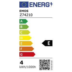 Emos LED fényforrás filament gyertya E14 4W melegfehér (Z74210) 65662147 