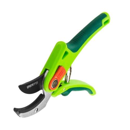 Sekatory Verto 15G203 z kowadłem, ostrza powlekane teflonem, zielone