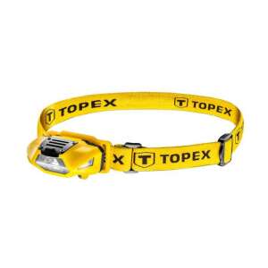 LED čelová lampa Topex s bielym a červeným svetlom, 70 lúmenov, 1 batéria AA - Topex