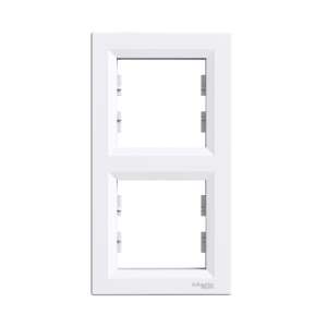 Cadru vertical Schneider ASFORA alb pentru 2 module - Schneider Rame pentru întrerupătoare