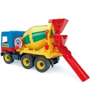 Wader City Truck Concrete Mixer Toy, yellow, blue, red, green, construction toy, kids toy - Work machine for children