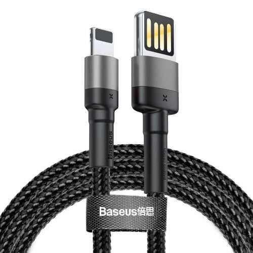 Baseus Cafule Lightning - USB (double-sided) Cable 2m black-grey (CALKLF-HG1) 98274696